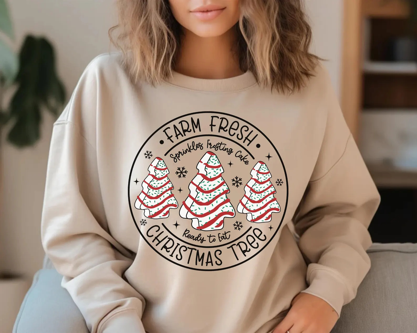 Christmas Tree Cake Farm Tee or Sweatshirt