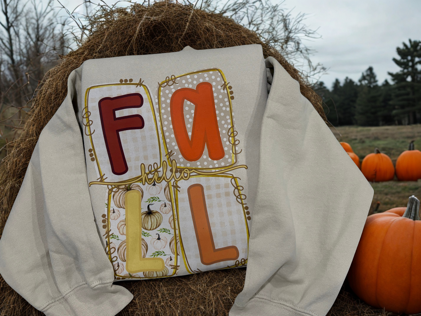 Hello Fall Long Sleeve Tee or Sweatshirt