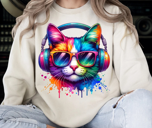 Colorful Cat Tee