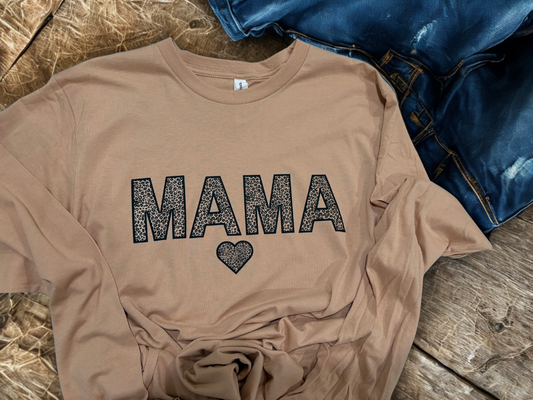 MAMA Cheetah Tee or Sweatshirt